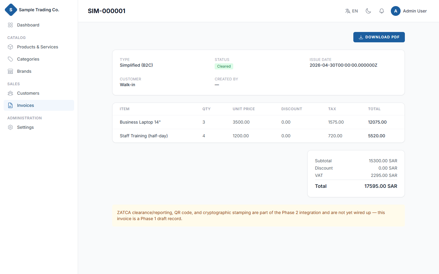Every invoice, audit-ready