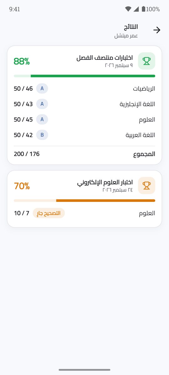 النتائج