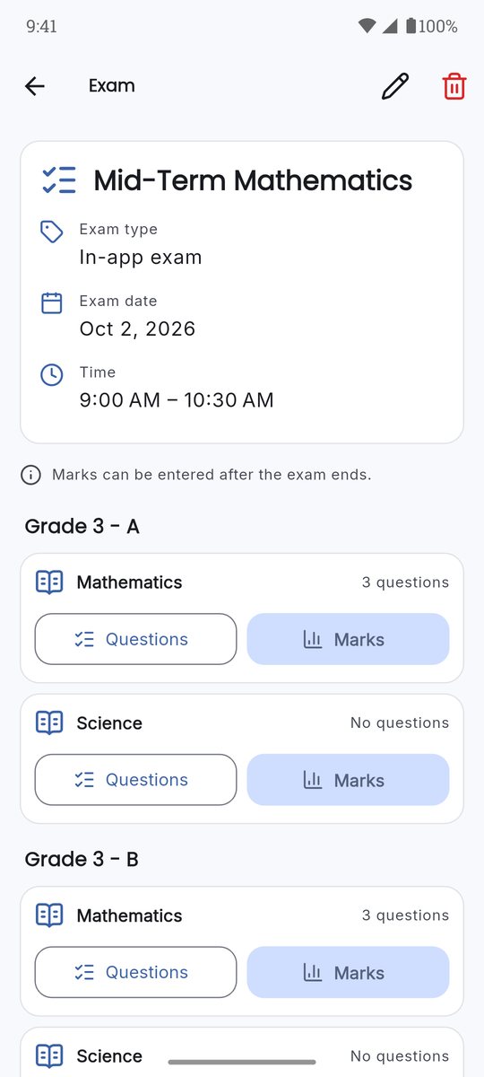 Exam details